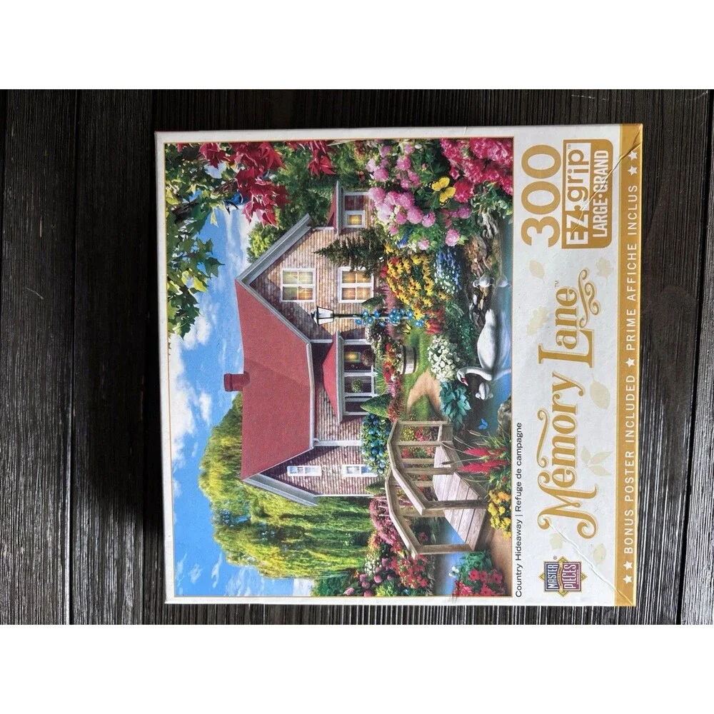 2  Memory Lane & Buffalo 300 Pc Puzzles